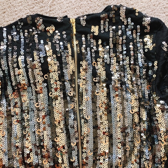 Set Marciano Sequin Crop Top & Midi Skirt Set - Picture 6 of 8